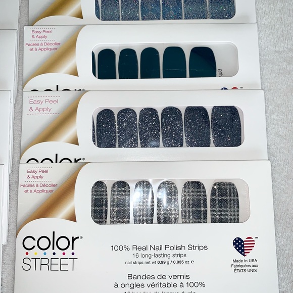 NEW/SEALED Lot of 8 Color Street 100% Real Nail Polish Strips, 16 per package! - Picture 3 of 4